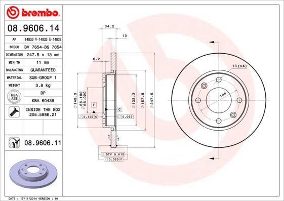Brembo 08.9606.11