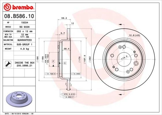 Brembo 08.B586.10