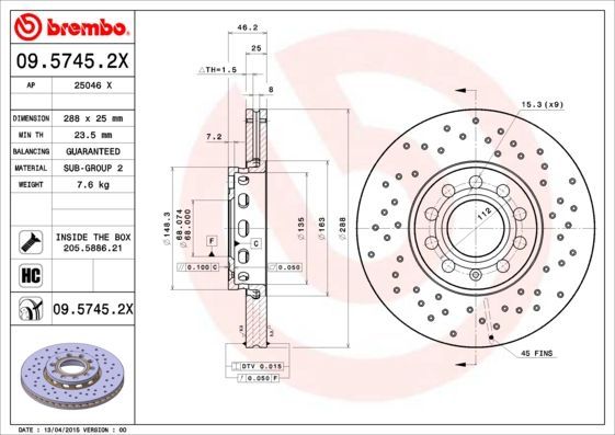 Brembo 09.5745.2X
