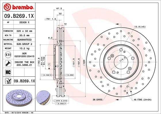 Brembo 09.B269.1X