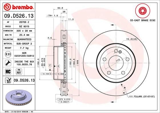 Brembo 09.D526.13