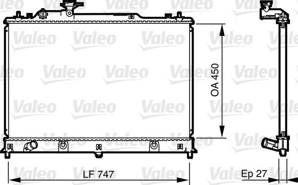 Valeo 735577 - Chladič vody -
