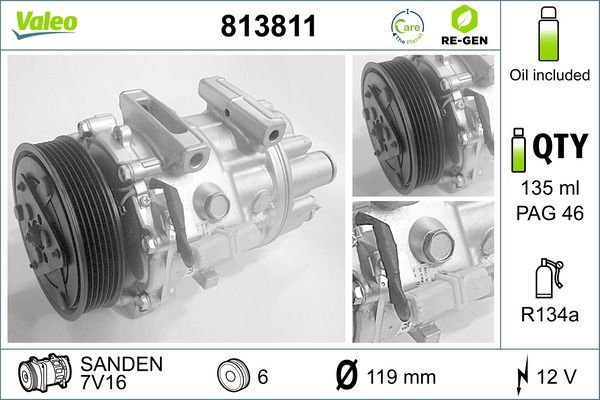 Valeo 813811 - Kompresor -