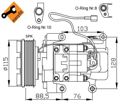 NRF 32681G - Kompresor -