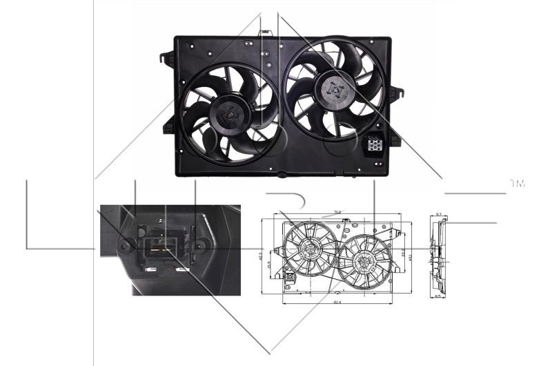 NRF 47003 - Ventilátor motora -