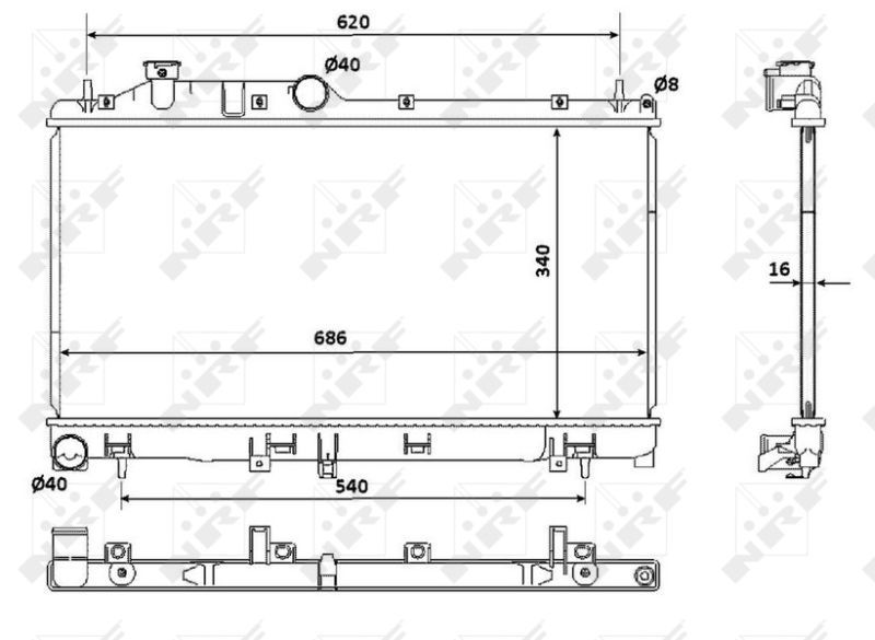 NRF 53929 - Chladič vody -