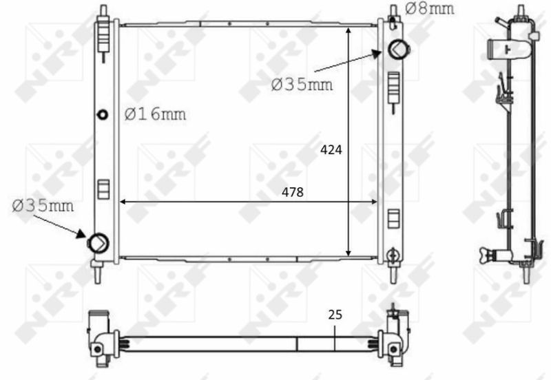 NRF 58231 - Chladič vody -