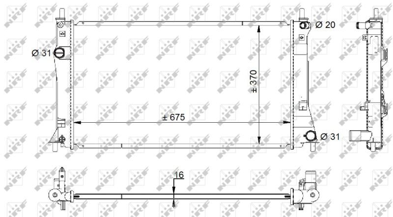 NRF 59205 - Chladič vody -