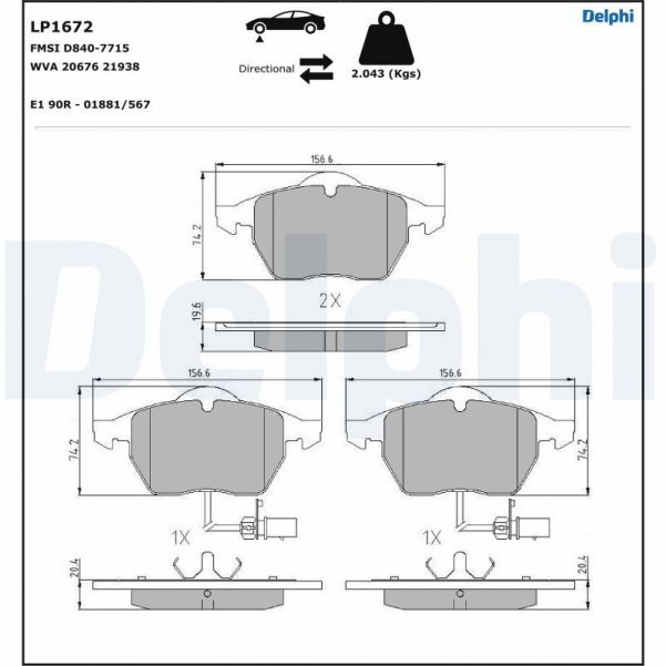 Delphi LP1672