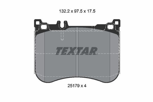 Textar 2517903 - Brzdové platničky -