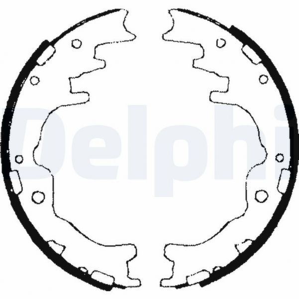 Delphi LS1706 - Brzdové čeľuste -