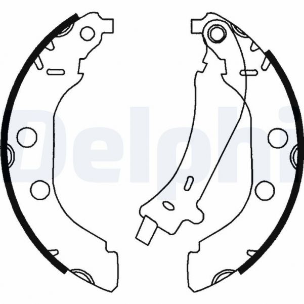 Delphi LS1723 - Brzdové čeľuste -