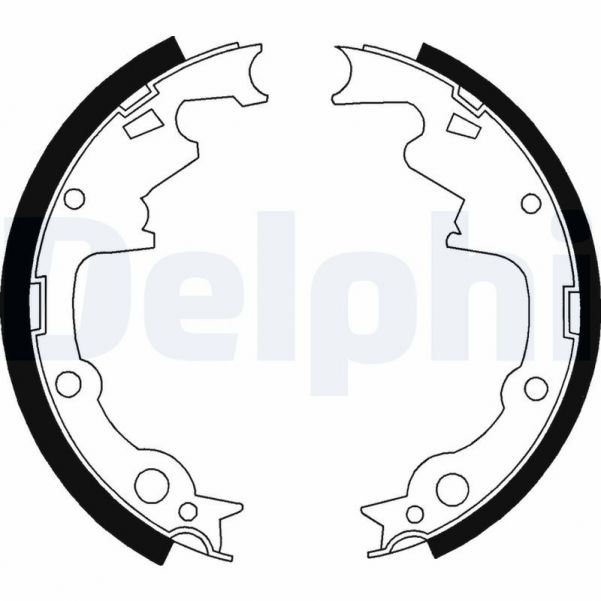 Delphi LS1800 - Brzdové čeľuste -