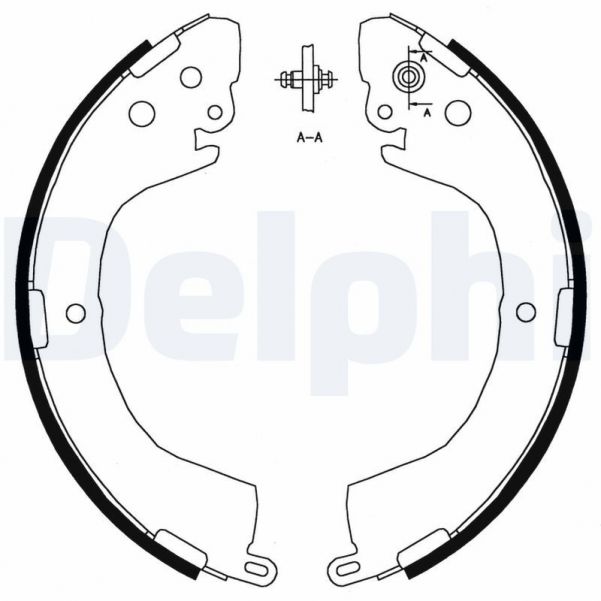 Delphi LS1826 - Brzdové čeľuste -