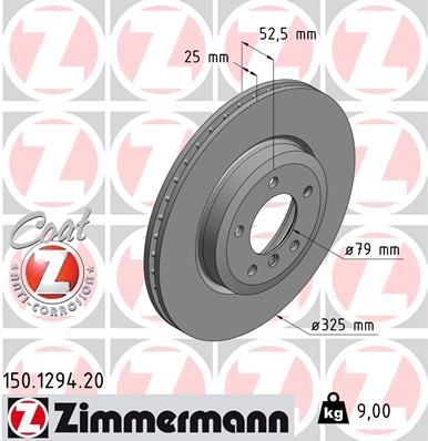 Zimmermann 150.1294.20 - Brzdový kotúč -