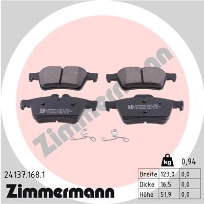 Zimmermann 24137.168.1 - Brzdové platničky -
