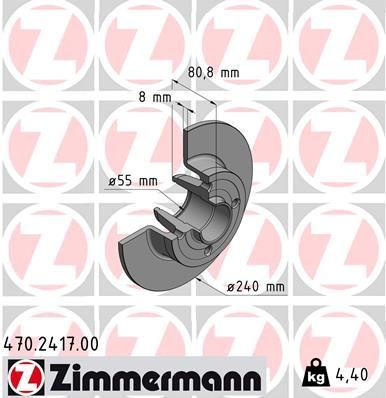 Zimmermann 470.2417.00 - Brzdový kotúč -
