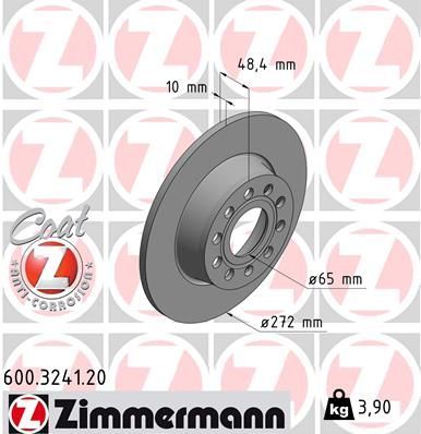 Zimmermann 600.3241.20 - Brzdový kotúč -