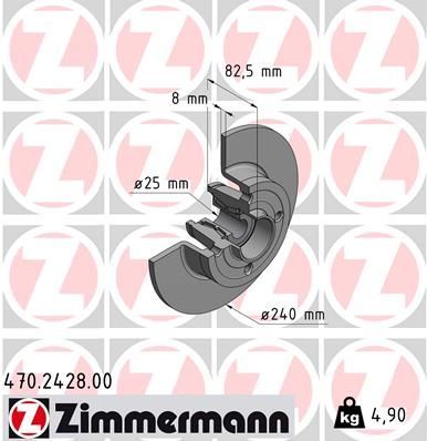 Zimmermann 470.2428.00 - Brzdový kotúč -