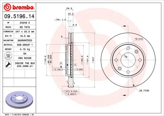 Brembo 09.5196.11