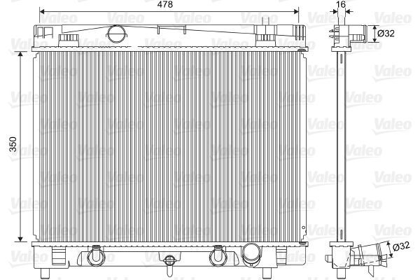 Valeo 701568 - Chladič vody -