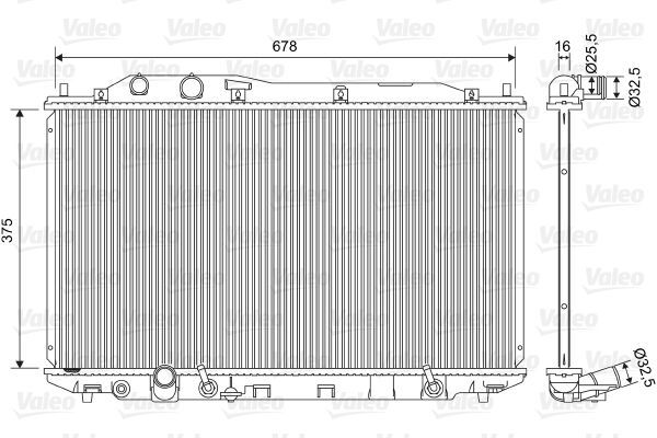 Valeo 701570 - Chladič vody -