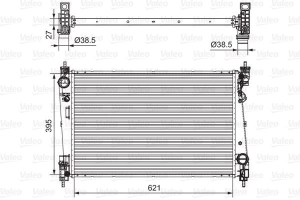 Valeo 701655 - Chladič vody -