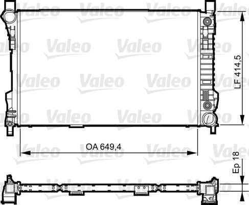 Valeo 735144 - Chladič vody -