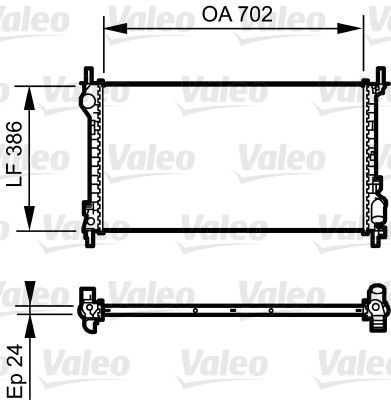 Valeo 735167 - Chladič vody -
