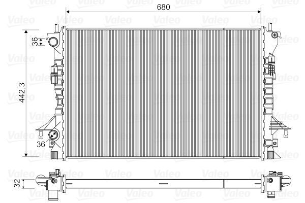 Valeo 735489 - Chladič vody -