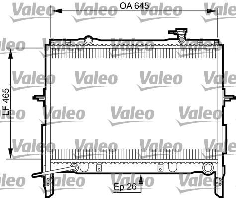 Valeo 735505 - Chladič vody -