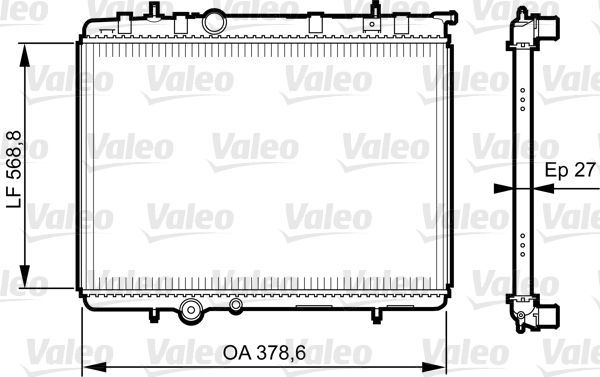Valeo 735597 - Chladič vody -