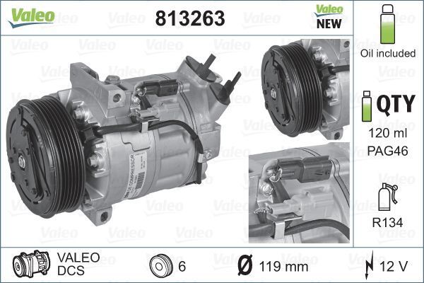 Valeo 813263 - Kompresor -