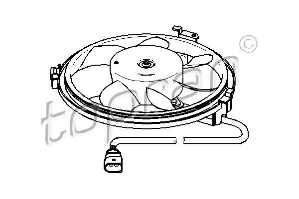 Topran 111 439 - Ventilátor motora -