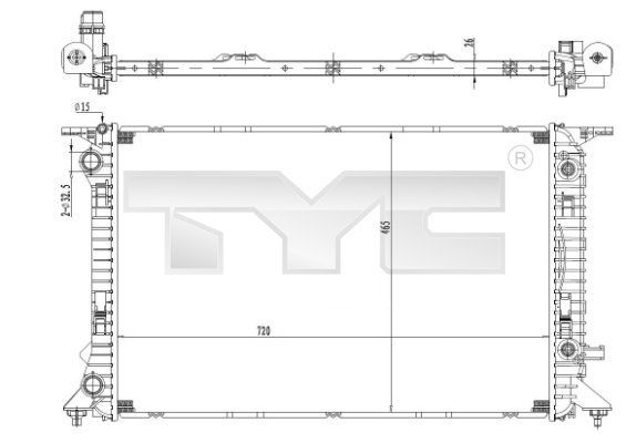 TYC 702-0037 - Chladič vody -