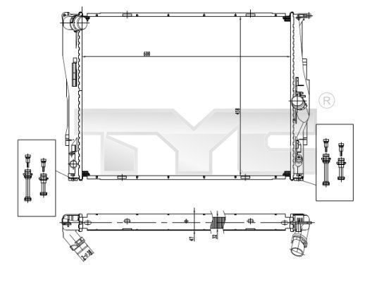 TYC 703-0004 - Chladič vody -
