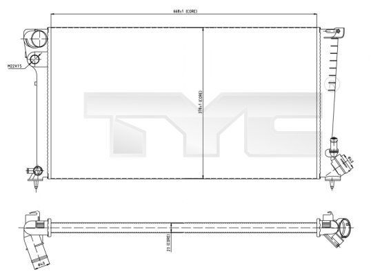 TYC 705-0001 - Chladič vody -