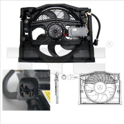 TYC 803-0007 - Ventilátor motora -