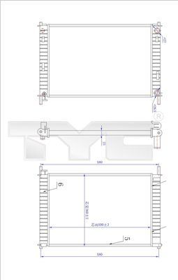 TYC 710-0030-R - Chladič vody -