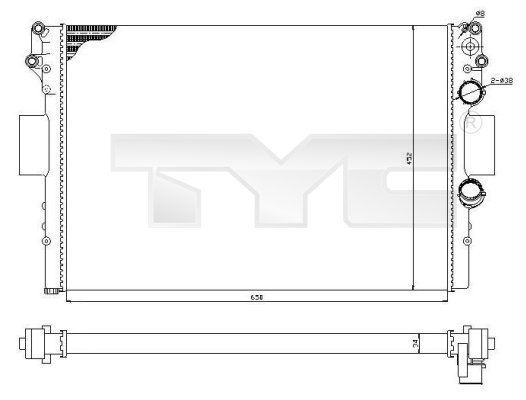 TYC 715-0001-R - Chladič vody -