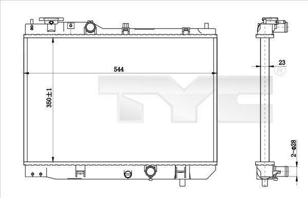 TYC 720-0001-R - Chladič vody -