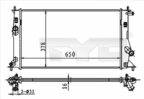 TYC 720-0012 - Chladič vody -