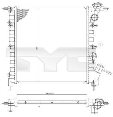 TYC 728-0029 - Chladič vody -