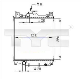 TYC 735-0031 - Chladič vody -
