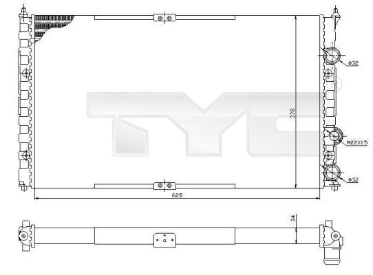 TYC 737-0057 - Chladič vody -