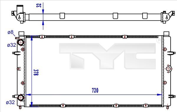 TYC 737-0059-R - Chladič vody -