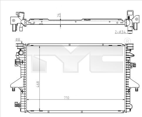 TYC 737-0069 - Chladič vody -