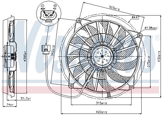 Nissens 85637 - Ventilátor motora -