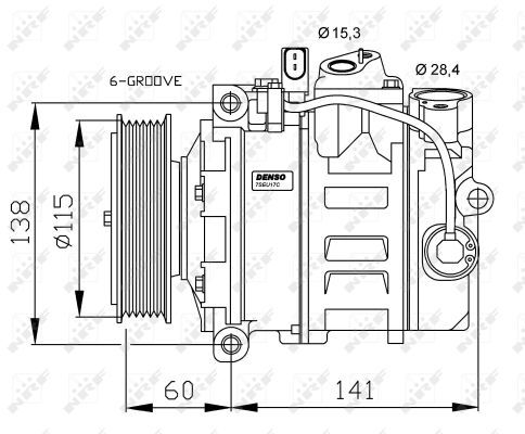 NRF 32262G - Kompresor -