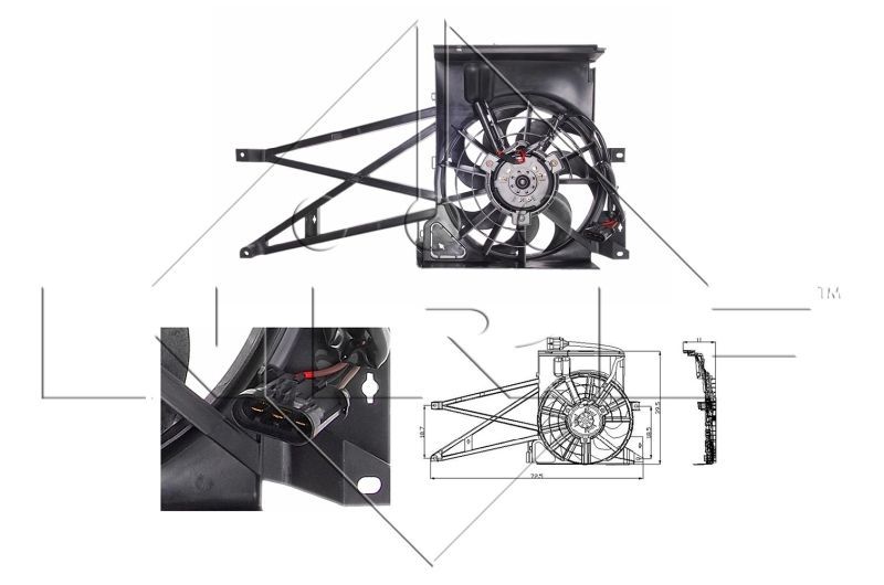 NRF 47013 - Ventilátor motora -